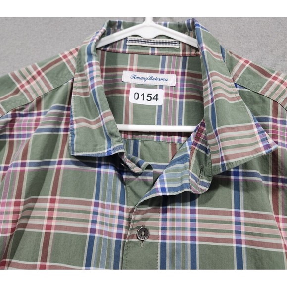 Tommy Bahama Shirt Mens Shirt XL Multicolor Plaid Long Sleeve - Picture 1 of 15
